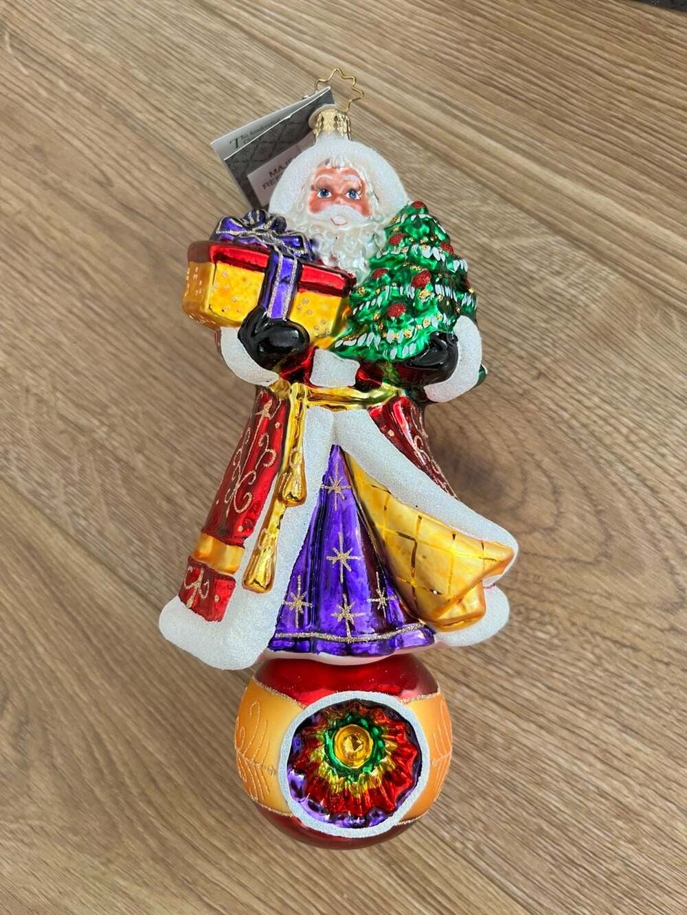 Christopher Radko Limited Editions Majestic Reflections  #433 Santa Ornament